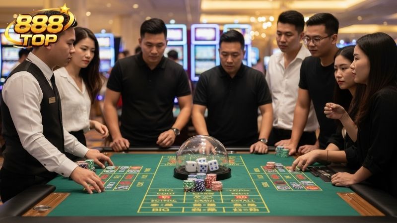 Tài Xỉu (Sicbo) 888TOP – Sảnh Casino Trực Tuyến Uy 7 Tổng quan về sảnh Tài Xỉu (Sicbo) 888TOP thu hút người chơi